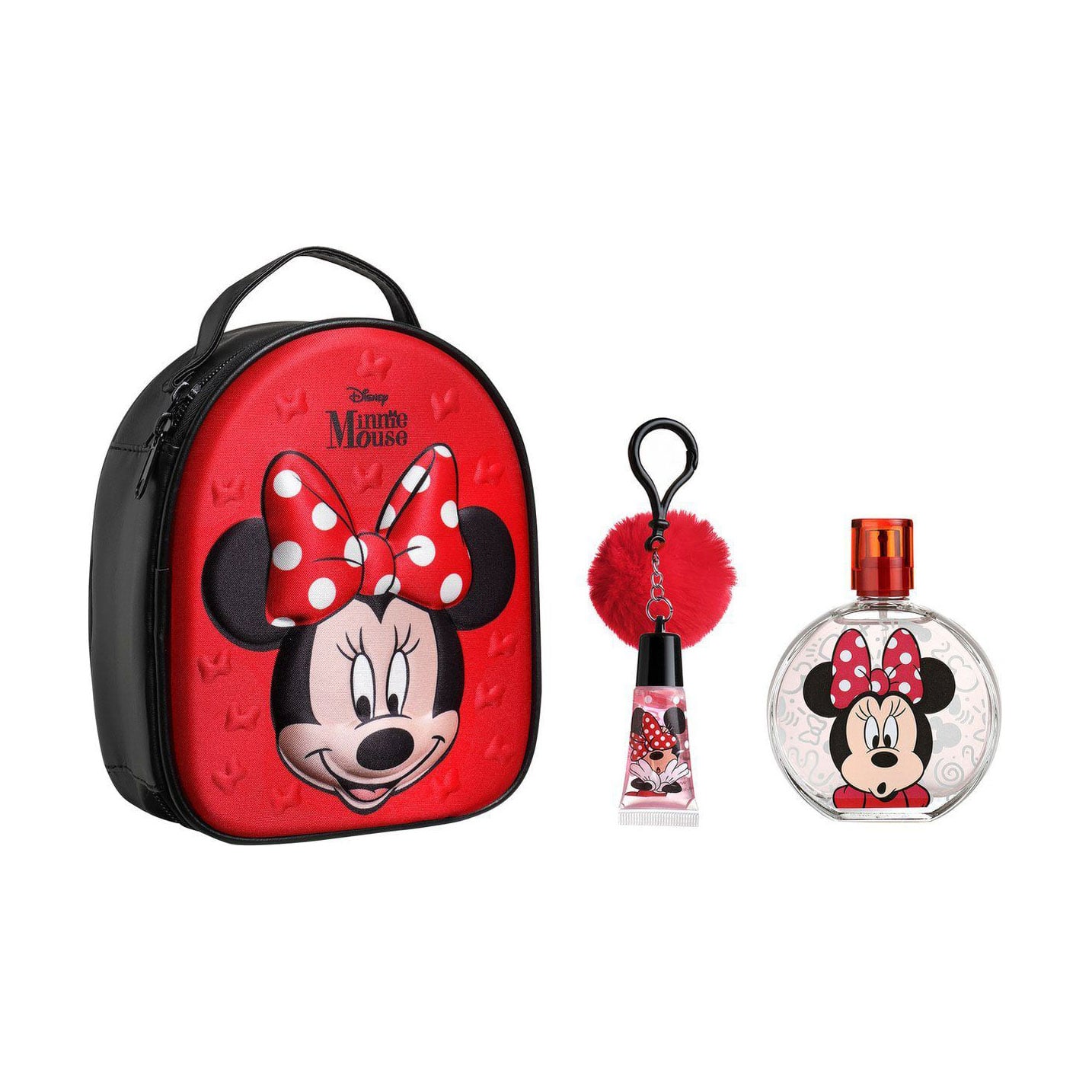 Парфумований набір для дівчинки Air-Val International Disney Minnie Mouse Set (туалетна вода, 100 мл + блиск для губ-брелок, 1 шт + сумочка, 1 шт)
